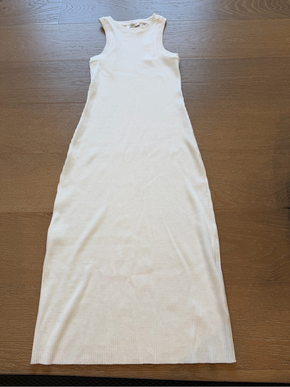 NWT Vince White Ribbed Tank Maxi Dress